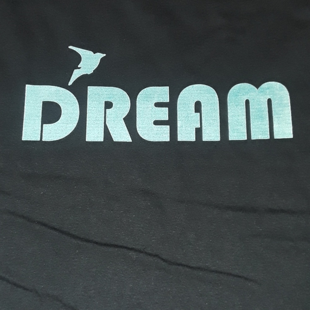 * Graphic Tee "Dream" Custom Printed T-Shirt Black